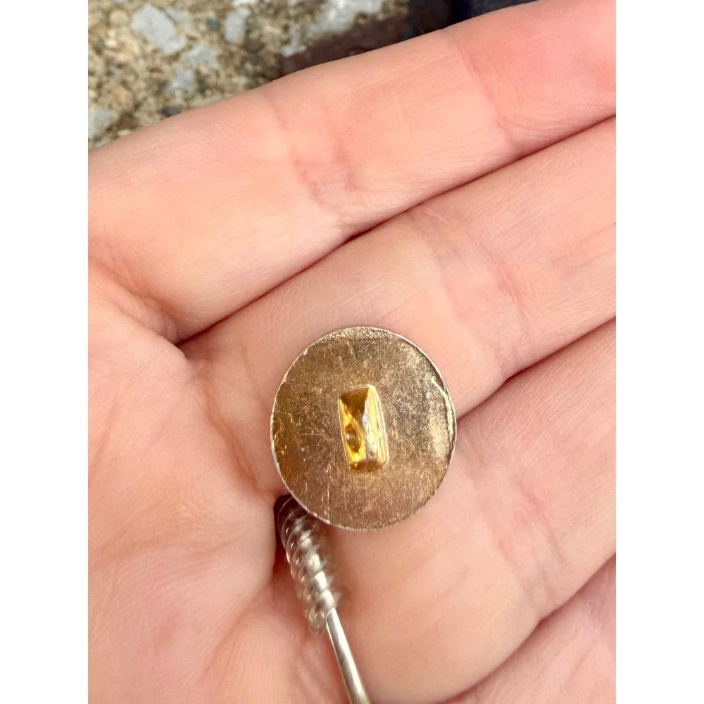 Vintage Gold Tone Crest Blazer Button Lion Crown Heraldic Military Style 21mm